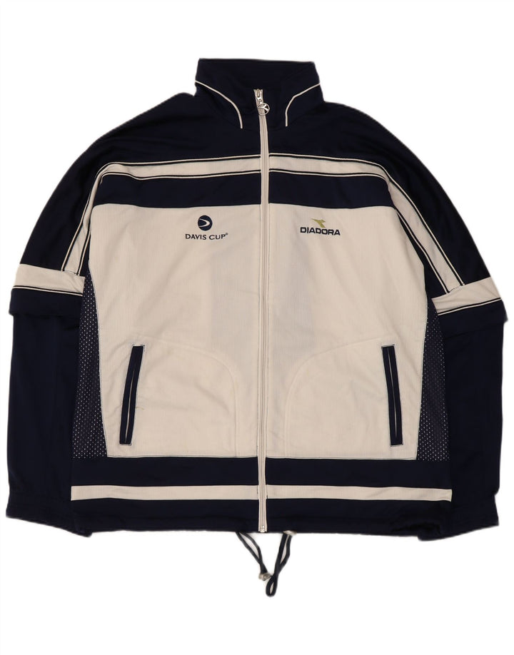 Jachetă de trening Diadora pentru bărbați Cupa Davis UK 40 Medium Bleumarin