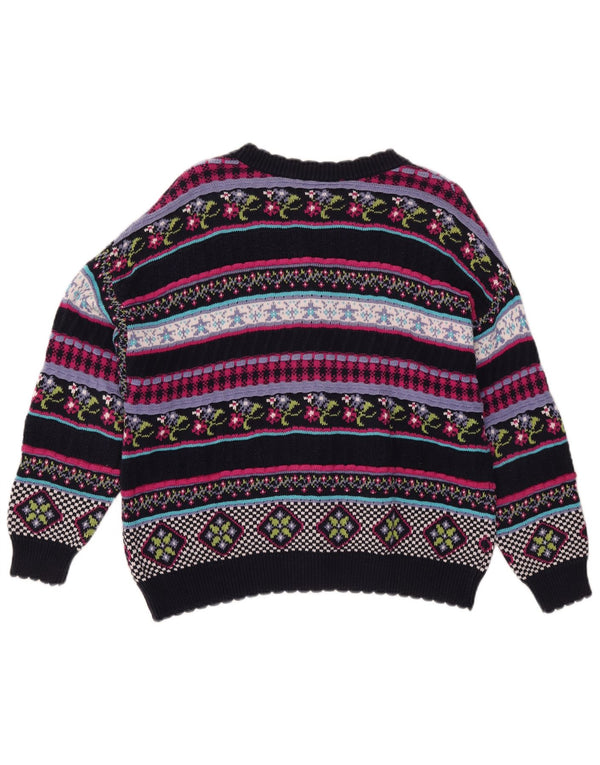 Pulover cardigan pentru femei Stefanel UK 12 Medium Multicolor Geometric