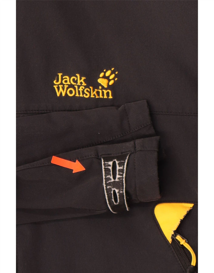 JACK WOLFSKIN Jachetă de vânt cu glugă pentru bărbați UK 44/46 XL Poliamidă neagră