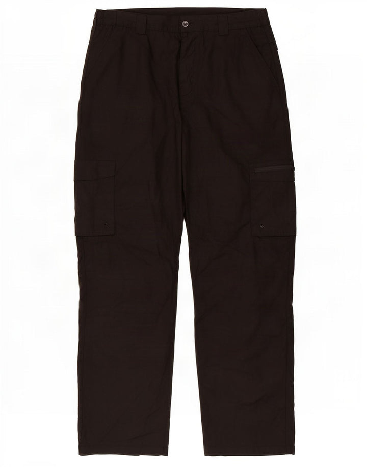 Pantaloni cargo drepti pentru bărbați Mountain Warehouse L38 L29 Poliester negru