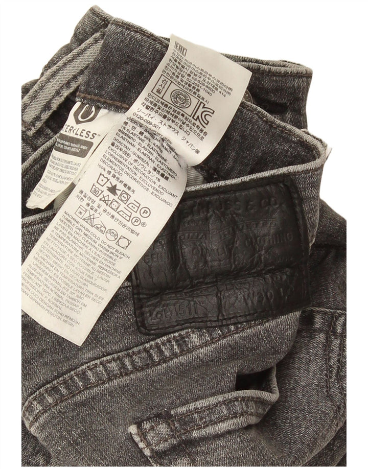 Blugi Levi's 511 Slim pentru bărbați W30 L34 bumbac gri