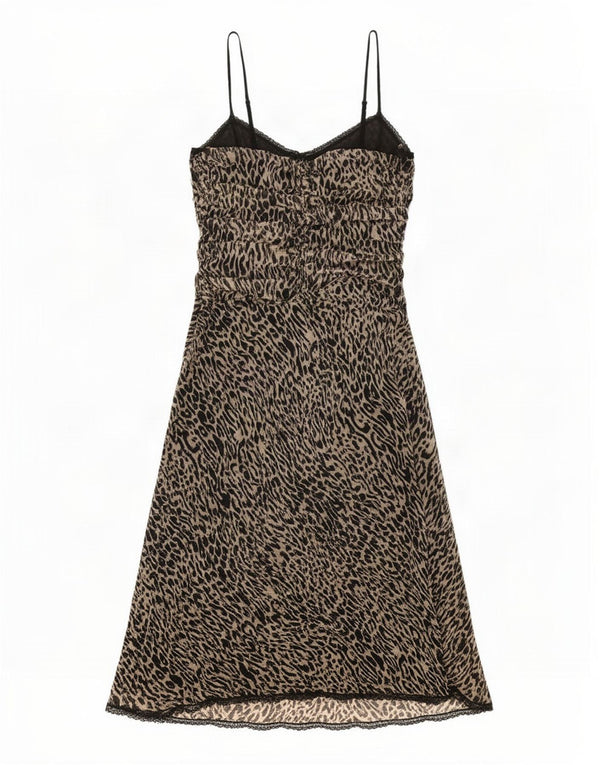 Rochie pentru femei Whistles UK 12 Maro Mediu Animal Print Mătase