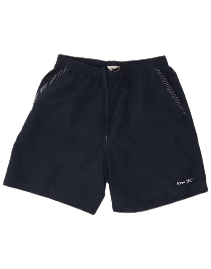 Pantaloni scurți sport Reebok pentru bărbați, mari, albastru, poliester