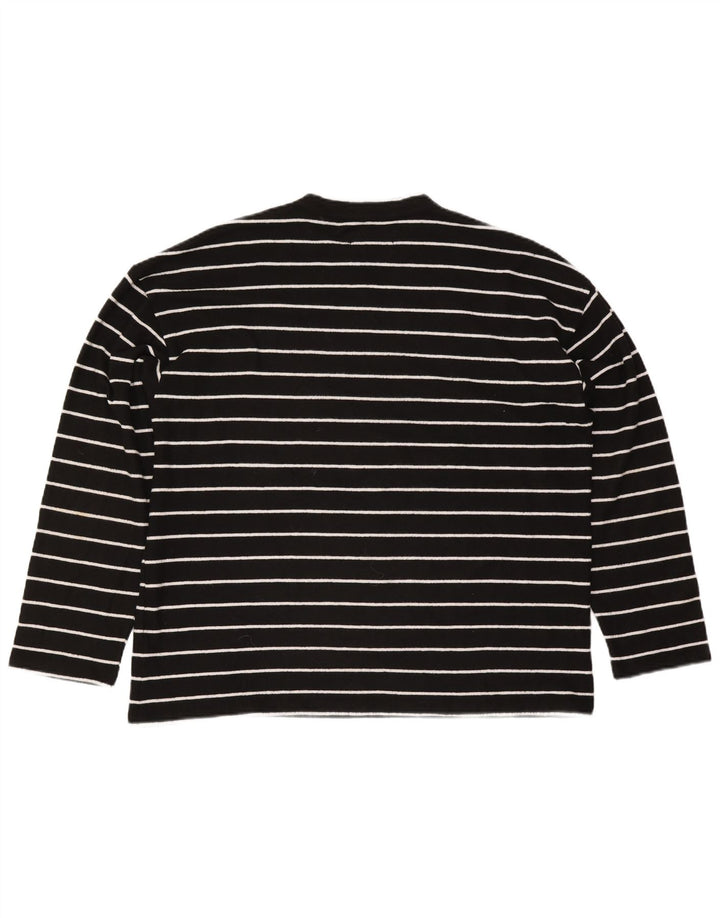 All Saints Womens Oversized UK 16 Large Black Striped Poliester