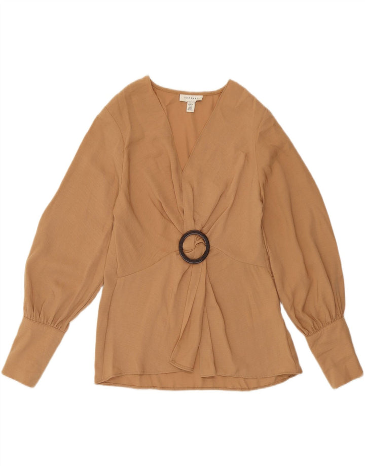 Topshop Bluză Femei Top UK 6 XS Maro Poliester