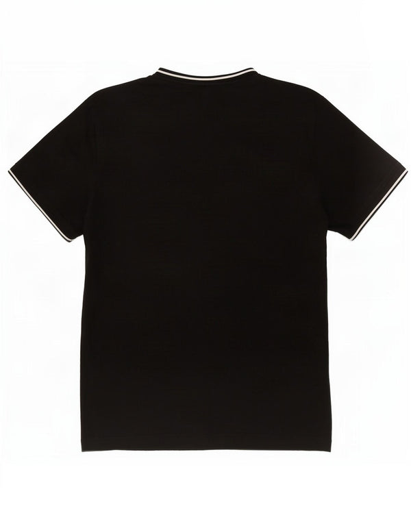 Fred Perry Tricou Bărbați Top Mediu Negru Bumbac