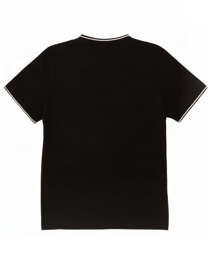 Fred Perry Tricou Bărbați Top Mediu Negru Bumbac