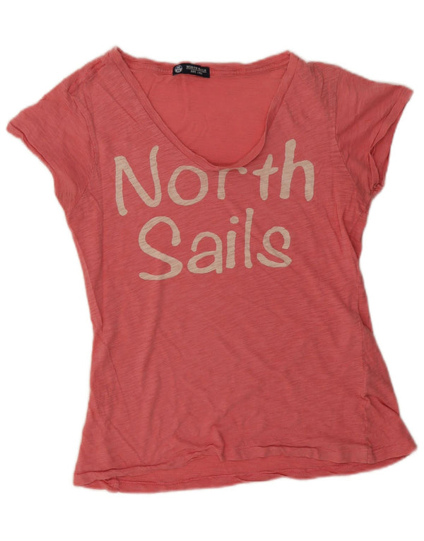 Tricou grafic North Sails pentru femei Top UK 14 Medium Pink Flecked