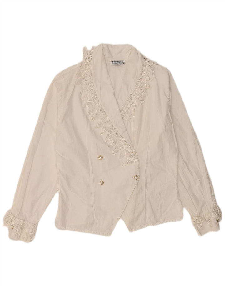 Bluză cămașă pentru femei Giulia Galanti UK 14 Medium White