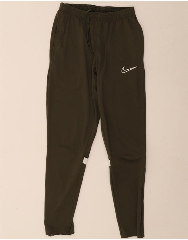 Nike Mens Dri Fit Tracksuit Trousers Medium  Khaki Colourblock Polyester