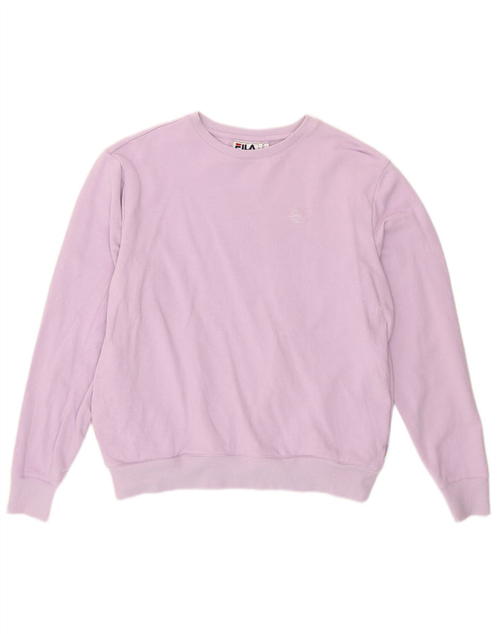 Pulover Fila pentru damă, UK 14, bumbac violet mediu