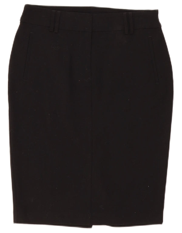 Fusta creion pentru femei Marks & Spencer UK 10 Small W30 Poliester negru