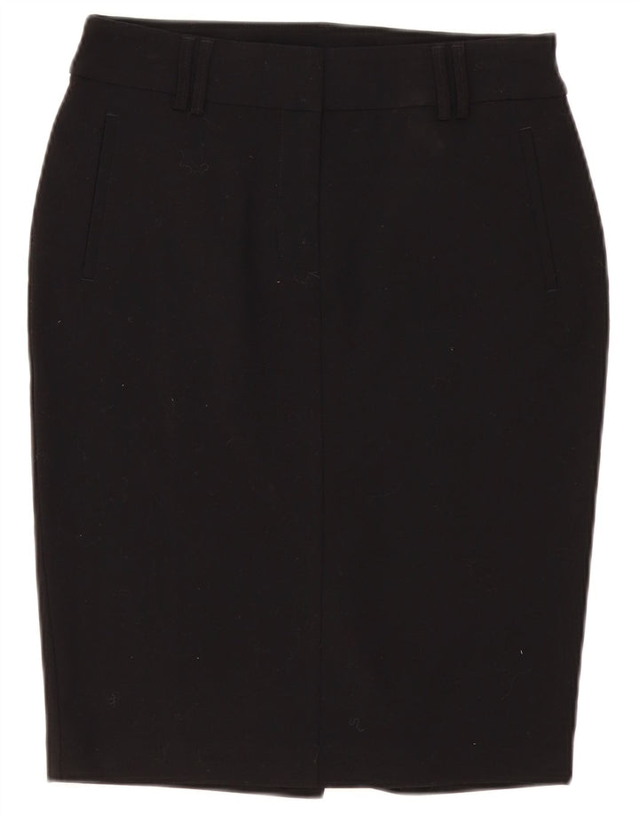 Fusta creion pentru femei Marks & Spencer UK 10 Small W30 Poliester negru