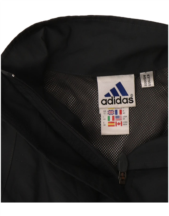 Jachetă de ploaie supradimensionată pentru femei Adidas UK 12 Medium Gri Poliester