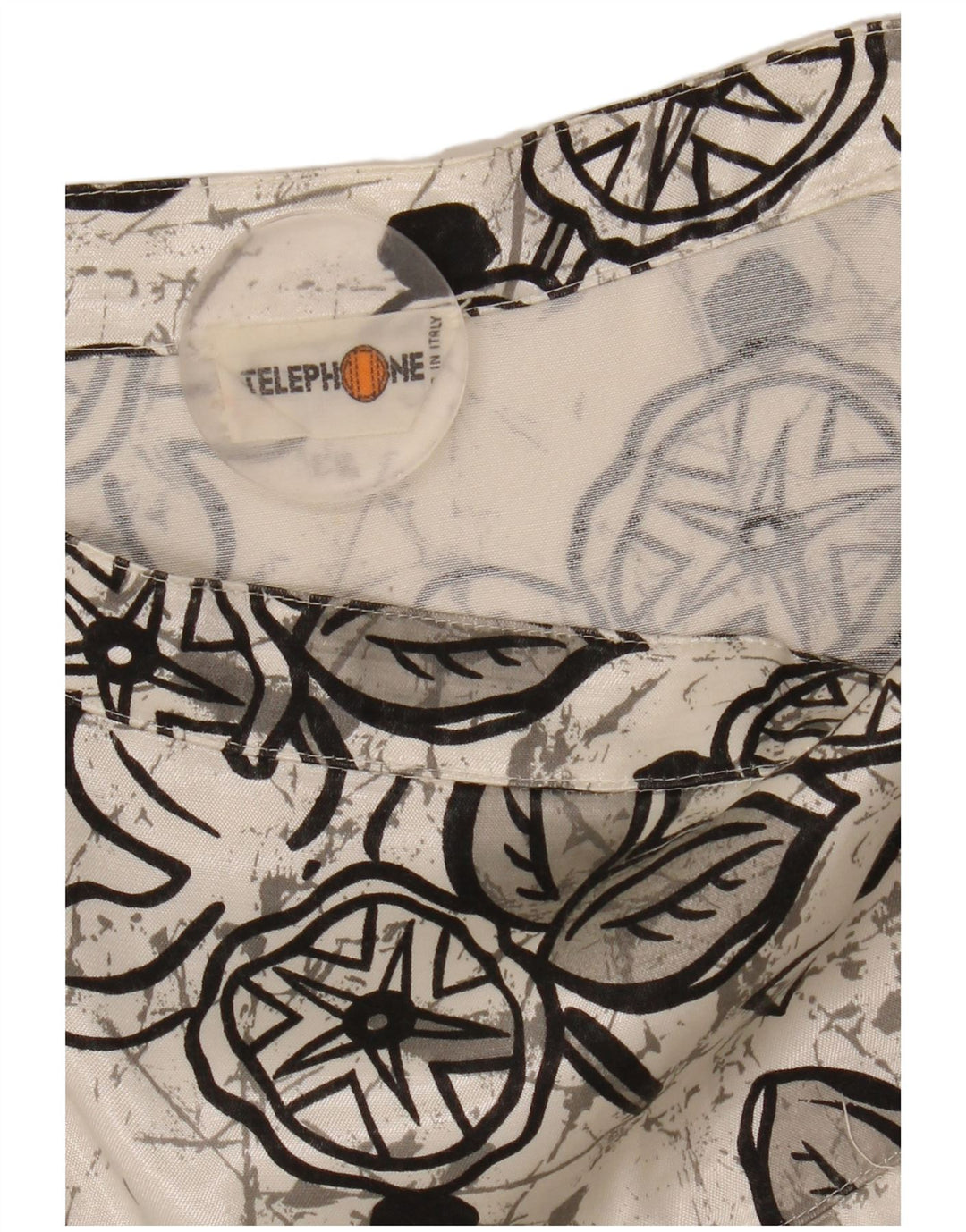 Fusta Midi plisată Vintage pentru femei W29 Medium White Floral