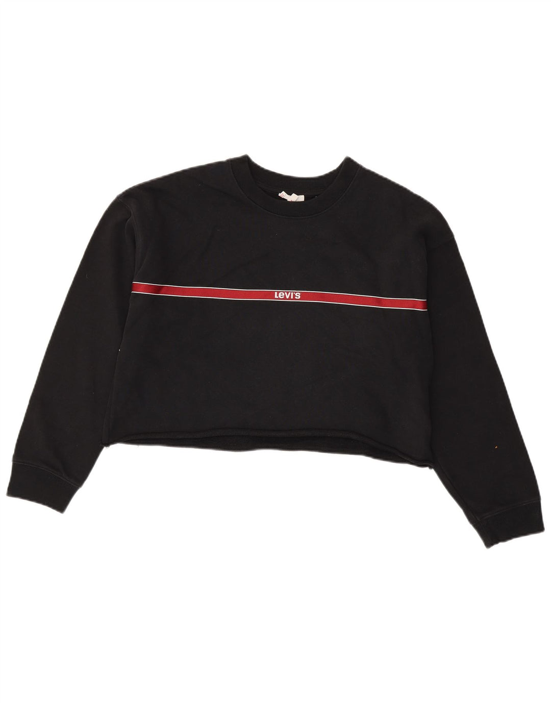 Pulover crop pentru femei Levi's UK 10, mic, negru, color block