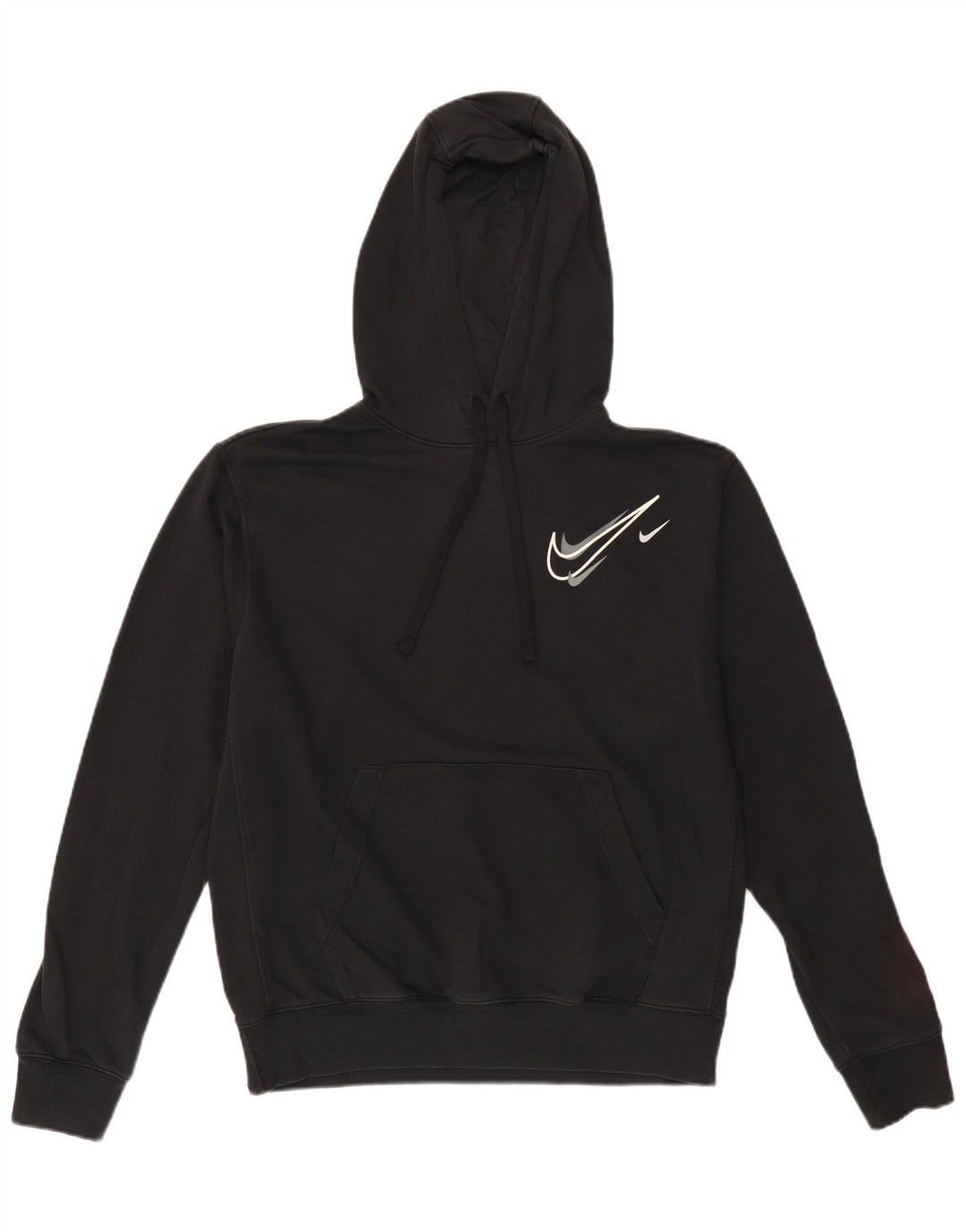 Pulover Nike Grafic pentru bărbați, bumbac mediu negru