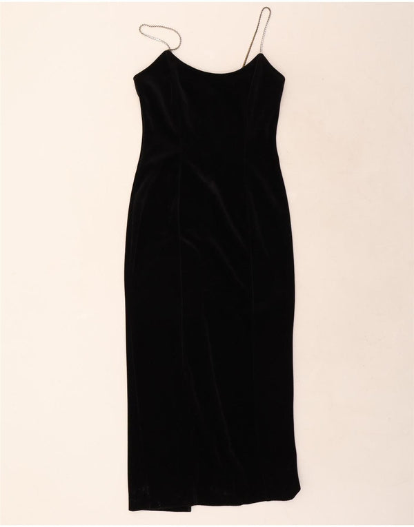 Dorothy Perkins Rochie Maxi pentru femei UK 10 Triacetat negru mic