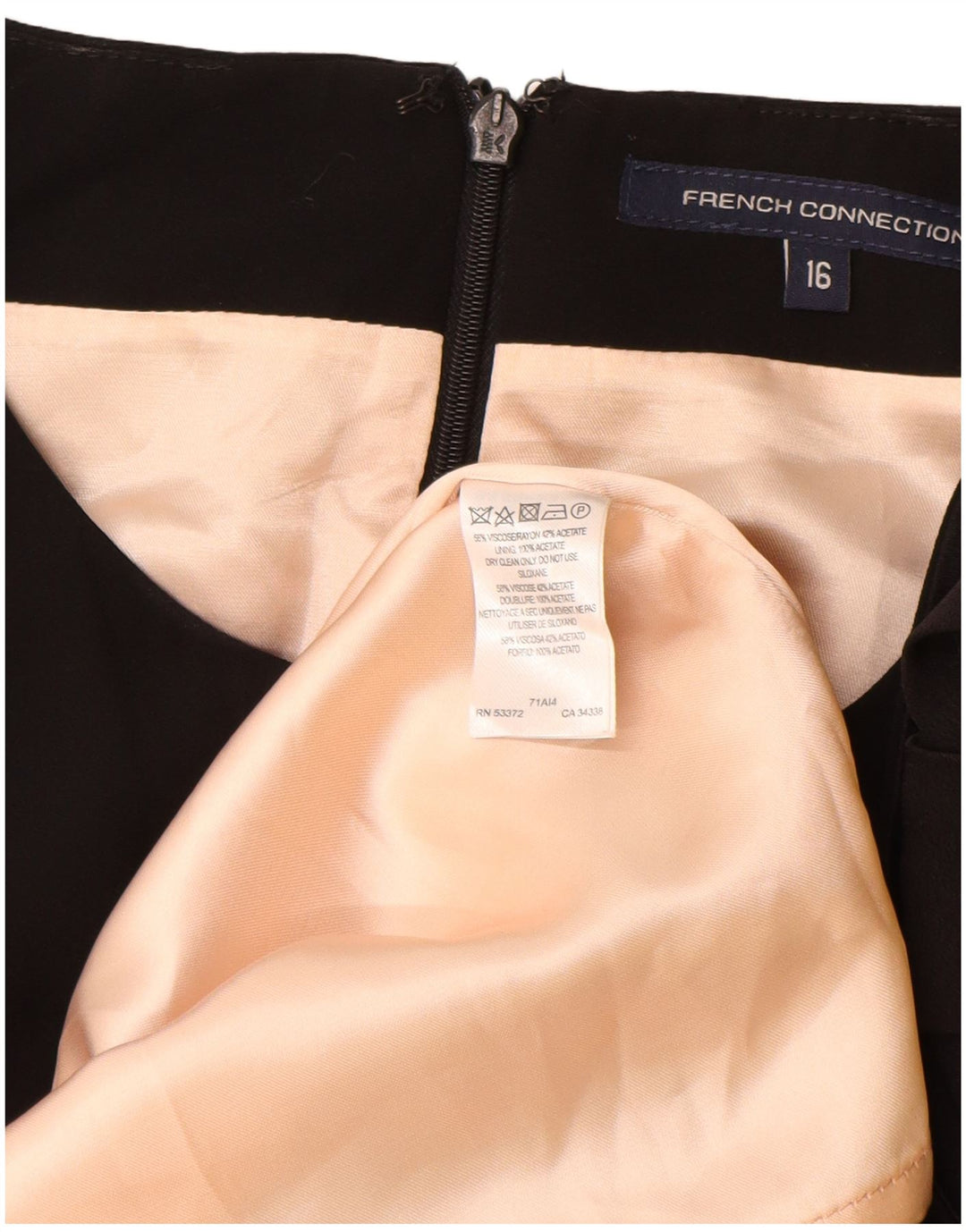 Rochie schimbătoare fără mâneci pentru femei French Connection UK 16 Viscoză mare neagră