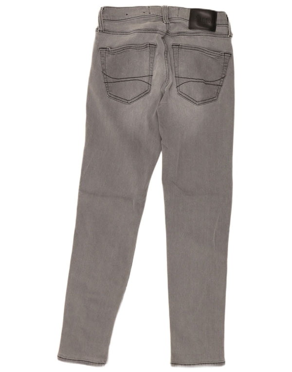 Blugi skinny distressed pentru femei Hollister W30 L28 bumbac gri