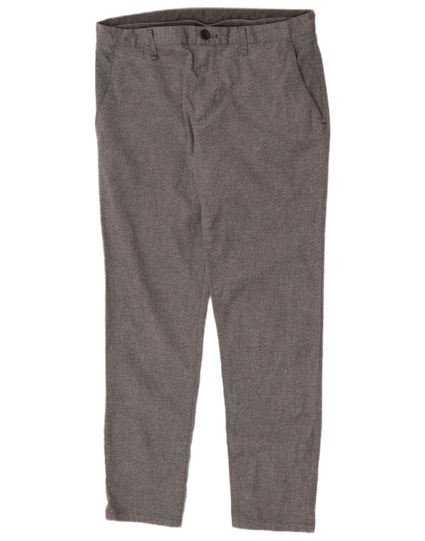 Pantaloni chino slim pentru bărbați Zara EU 42 Large W32 L28 Gri