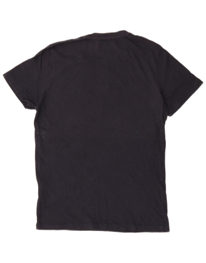 Tricou grafic Jack & Jones pentru bărbați Top mediu din bumbac bleumarin