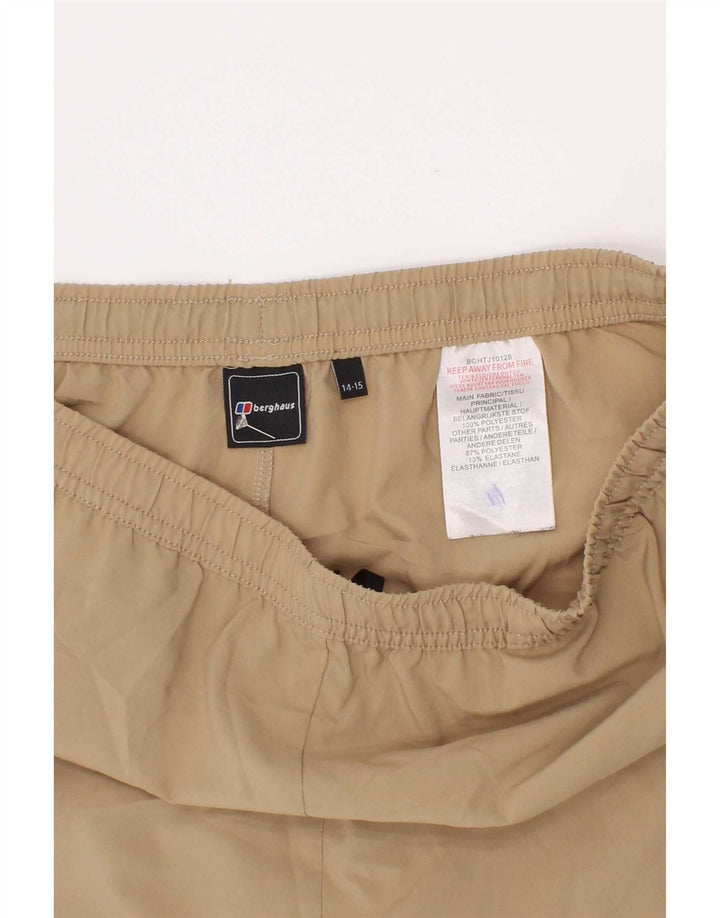 Pantaloni scurți de înot Berghaus pentru băieți 14-15 ani, bej, poliester