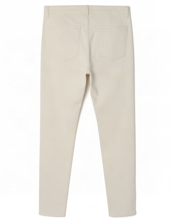 Pantaloni casual skinny pentru femei Zara EU 44 XL W34 L27 Alb