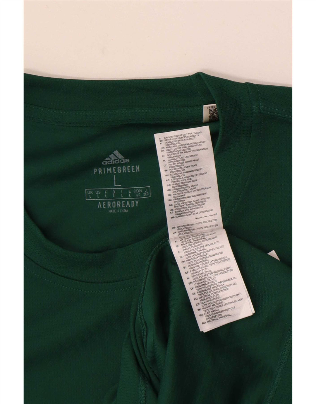 Tricou Adidas Aeroready pentru bărbați Top mare din poliester verde
