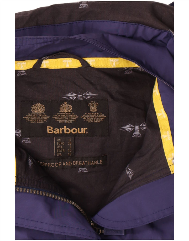 Jachetă de vânt cu glugă Barbour pentru femei UK 12 Medium Bleumarin