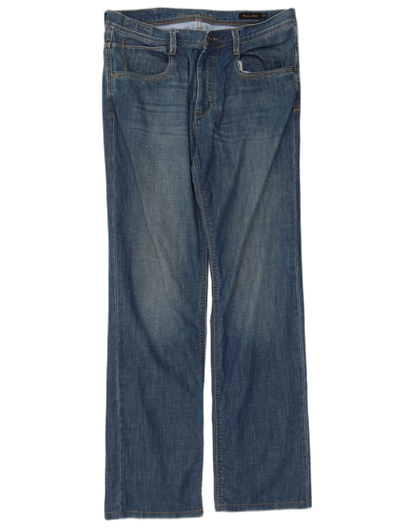 Blugi drepți Massimo Dutti pentru bărbați EU 42 Large W32 L32 Blue Bumbac