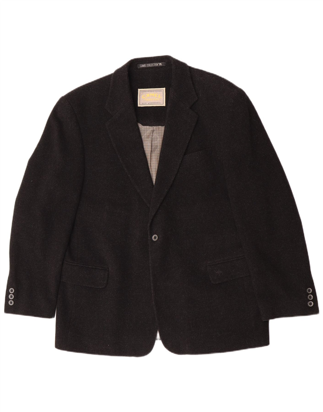 Jachetă blazer pentru bărbați Camel Active, cu 1 nasture, UK 40 XL, lână virgină neagră