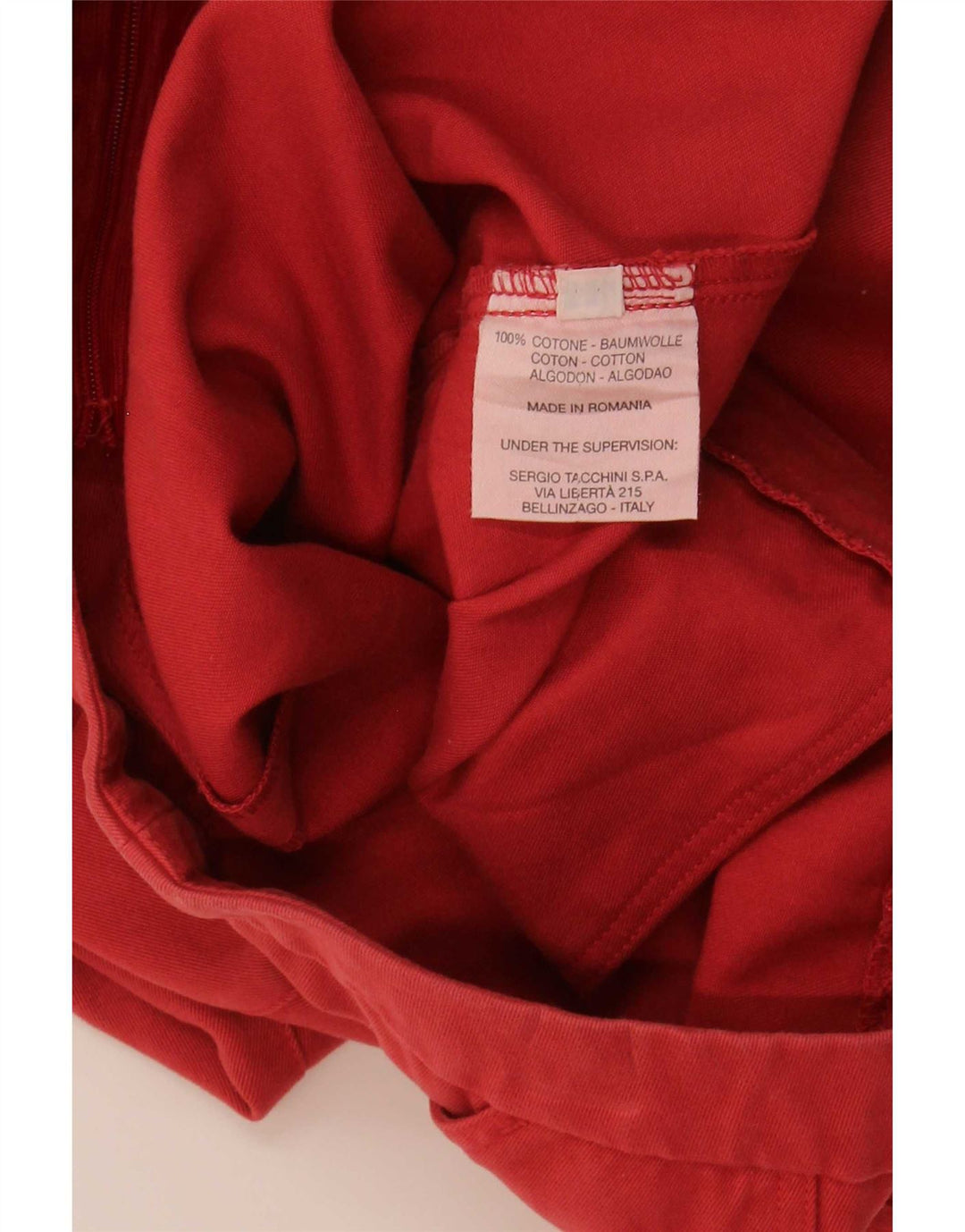 Fusta A-Line pentru femei Sergio Tacchini IT 42 Medium W30 Bumbac Roșu
