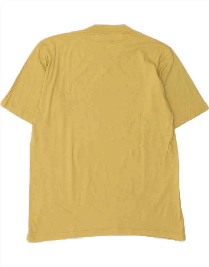 IL GRANCHIO Mens Graphic T-Shirt Top Medium Yellow Vintage Il Granchio and Second-Hand Il Granchio from Messina Hembry 
