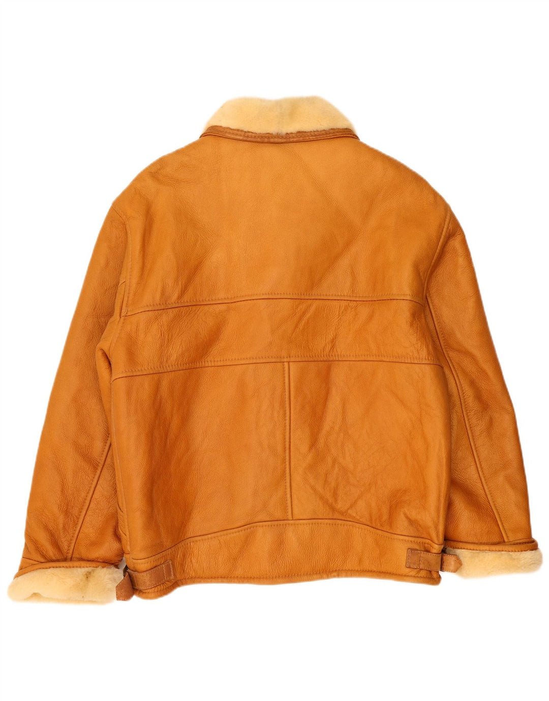 Jachetă din shearling pentru bărbați VINTAGE IT 52 XL bej din shearling