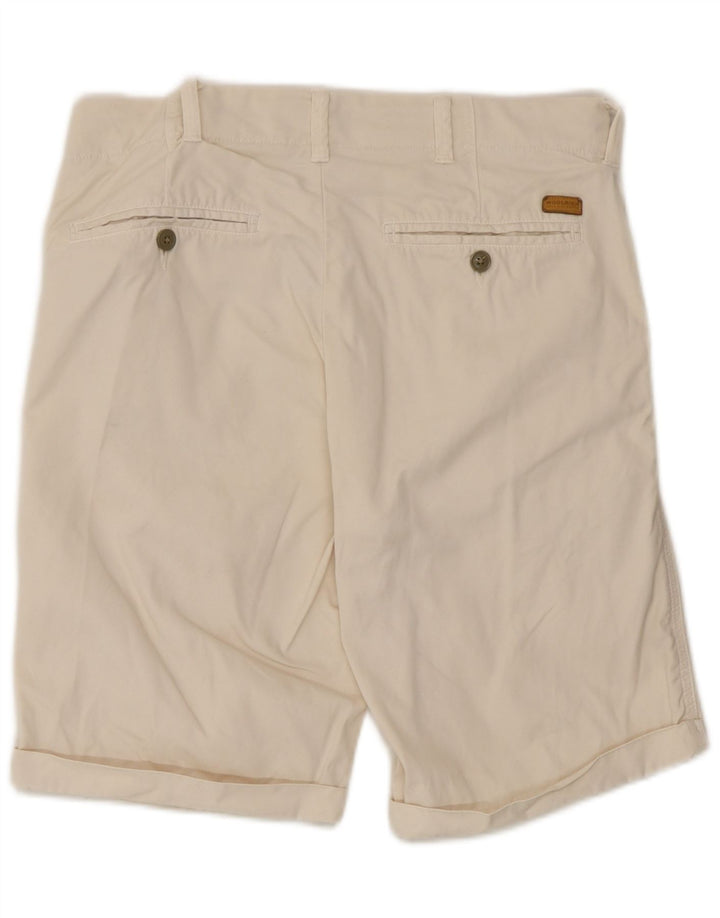 Pantaloni scurți chino pentru bărbați Woolrich W29 Small din bumbac alb