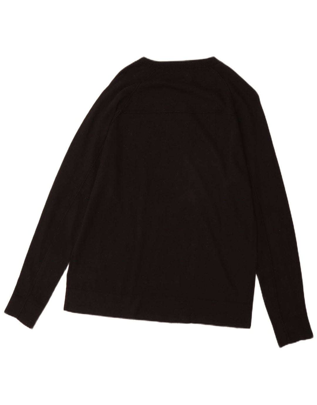 Pulover Farhi pentru bărbați, cu gât de barcă, mare, negru, bumbac