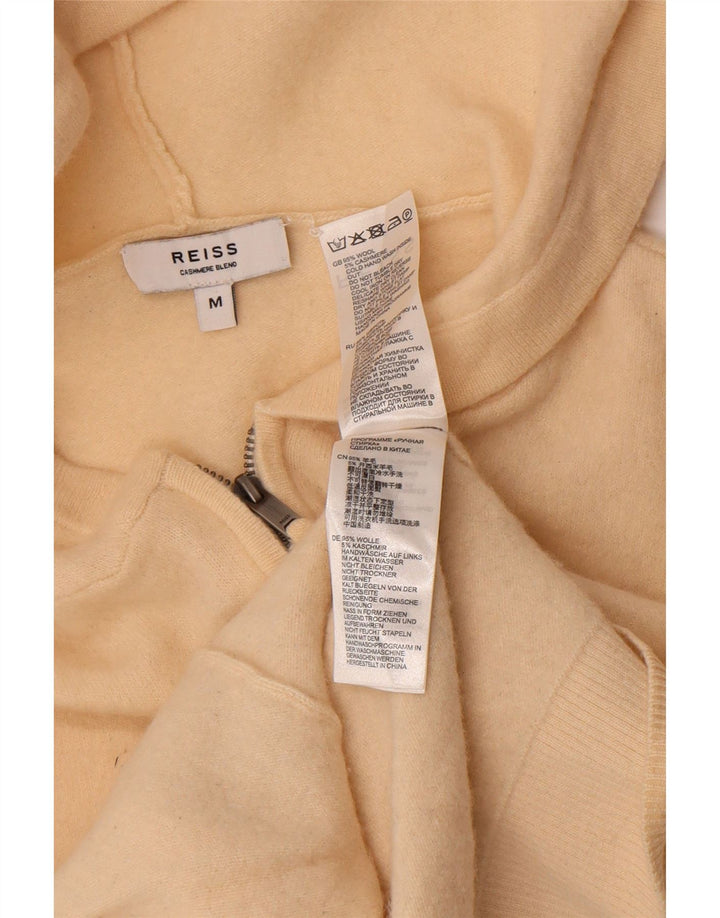 Reiss Pulover Crop Cardigan pentru Femei UK 12 Mediu Lână albă