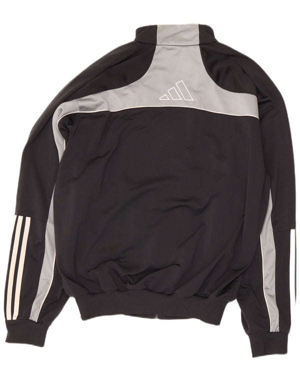 Jachetă de top pentru trening grafic Adidas pentru bărbați UK 40/42 Medium Black Colorblock