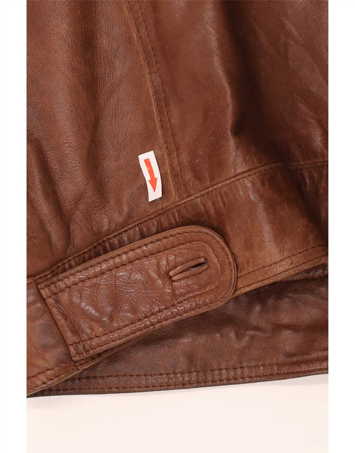 Jachetă de piele pentru bărbați Conbipel IT 54 XL maro