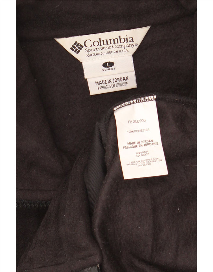 COLUMBIA Gilet cu lână pentru femei UK 16, mare, negru, poliester