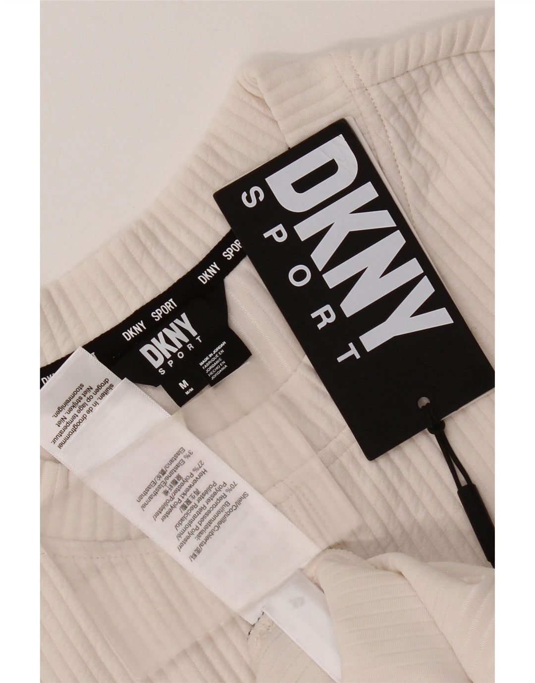 Pulover Dkny pentru femei UK 14 Poliester alb mediu