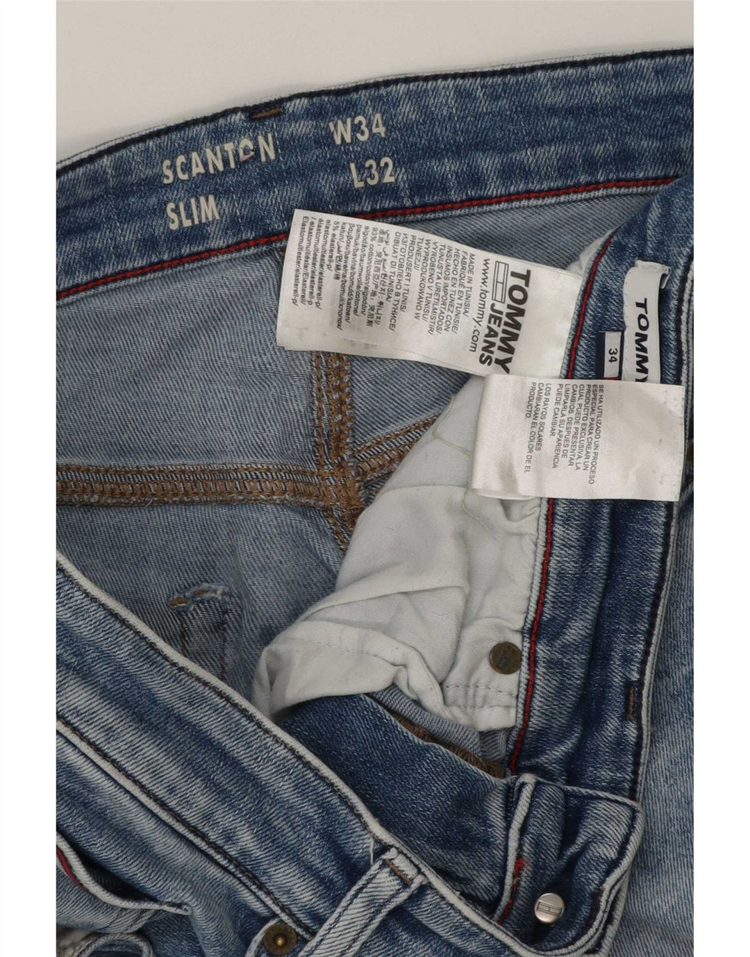 Blugi pentru bărbați Tommy Hilfiger Scanton Slim W34 L32 Albastru