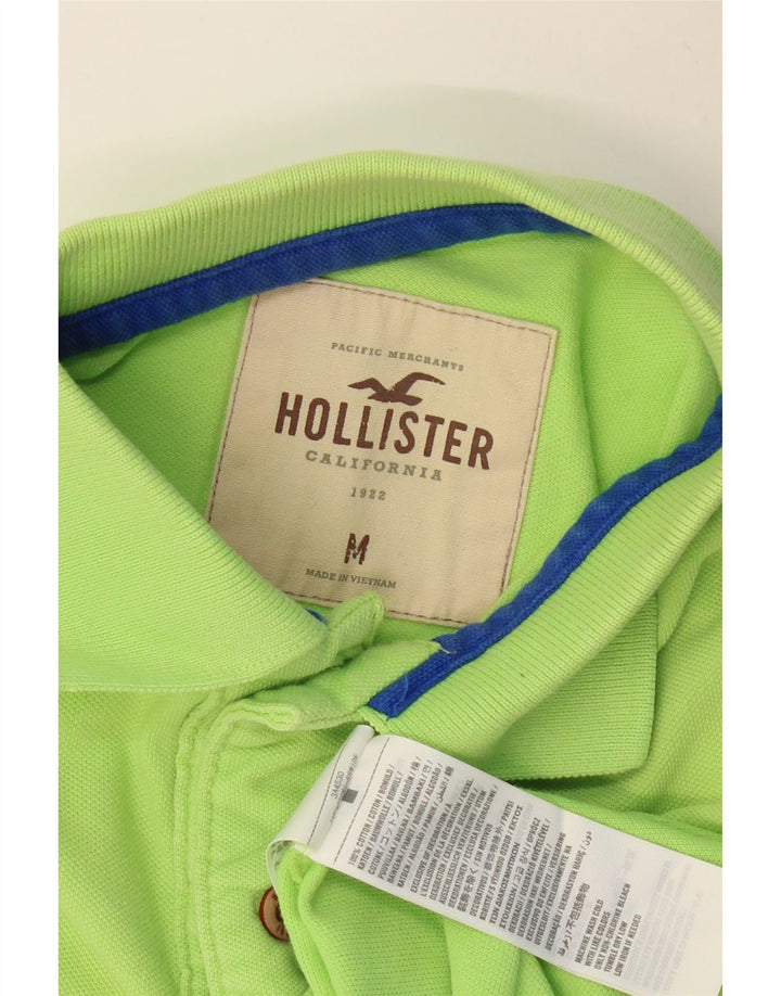Cămașă polo HOLLISTER pentru bărbați, bumbac verde mediu