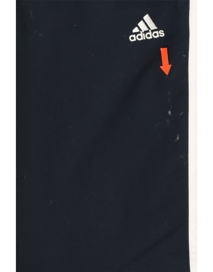 ADIDAS Boys Tracksuit Trousers 11-12 Years Navy Blue Polyester Vintage Adidas and Second-Hand Adidas from Messina Hembry 