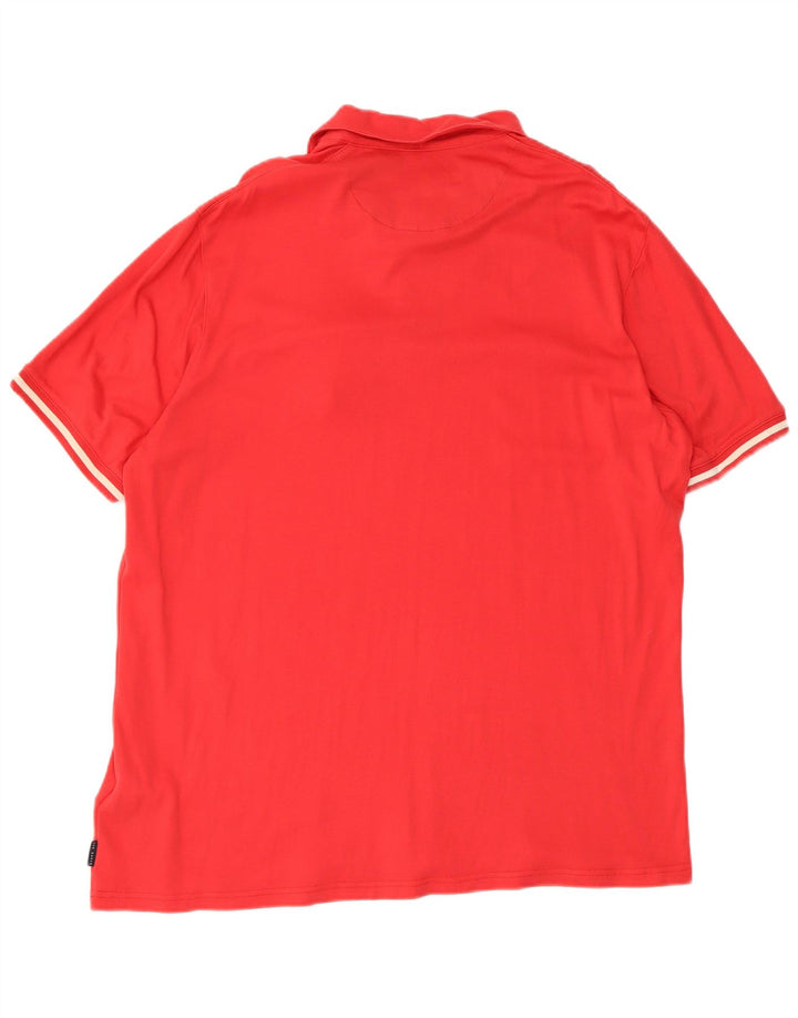 Tricou polo pentru bărbați Ted Baker Mărimea 5 XL Bumbac roșu