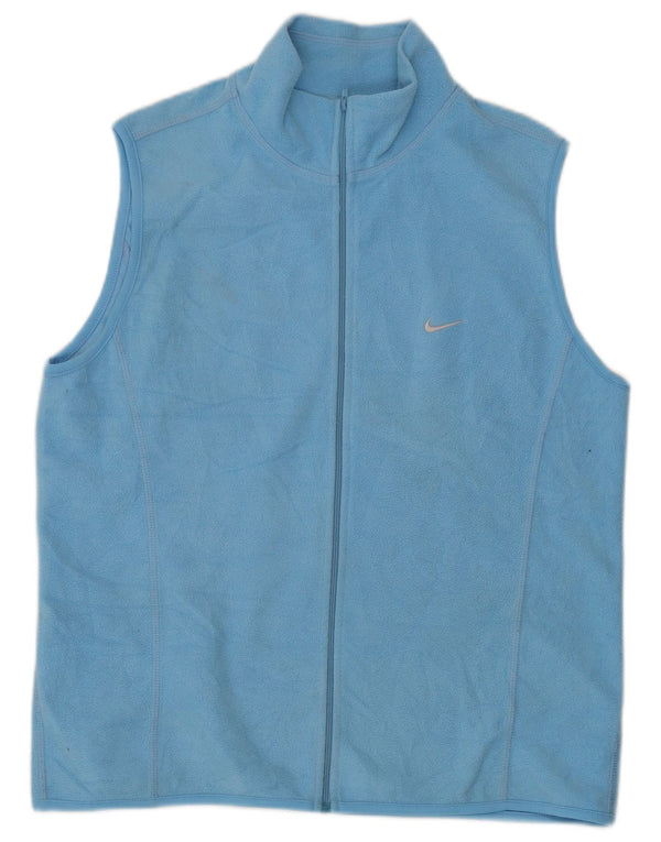 Gilet pentru femei Fleece Nike UK 14, mare, albastru, poliester