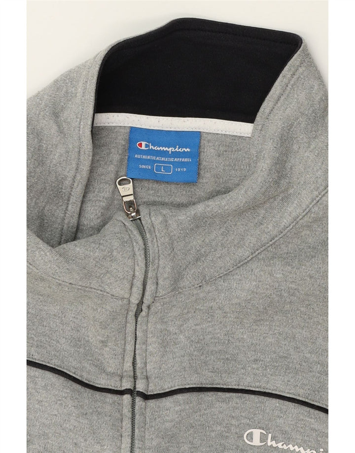 CHAMPION Mens Tracksuit Top Jacket Large Grey Vintage Champion and Second-Hand Champion from Messina Hembry 