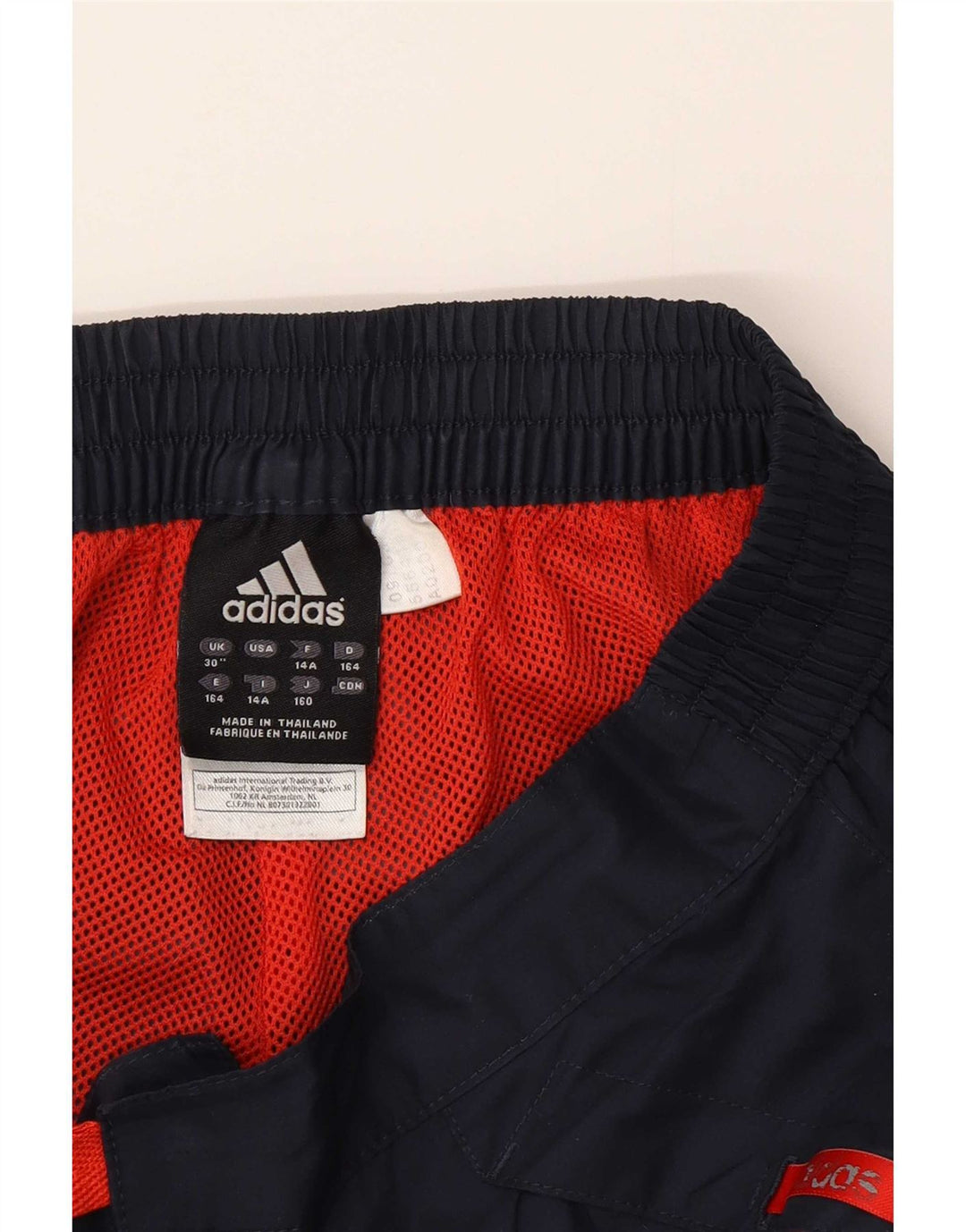 Pantaloni de trening capri Adidas băieți 13-14 ani poliester bleumarin