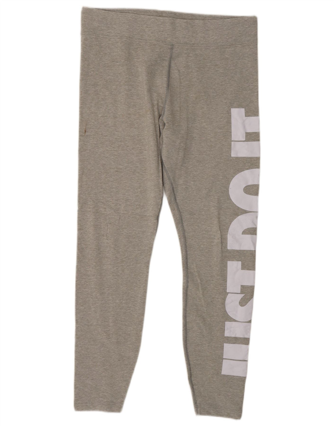 Leggings crop grafic Nike pentru femei UK 14 mare, gri bumbac cu pete